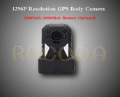 M505 1296P Resolution Police Body Worn Camera with GPS , 11 hours working time