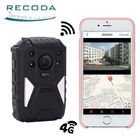 Drop Resistance 4G Police Body Worn Cameras IP67 Waterproof Wide Angle 140 Degrees
