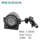 IP68 Waterproof Police Car Cameras CMOS Side Views AHD 1.0/1.3/2.0MP 10 Infrared LEDS