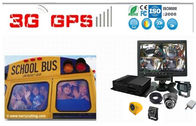 School Buse Surveillance System 4 camera Car DVR with GPS / 3G / WIFI Live View