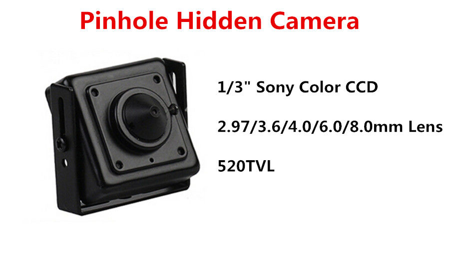 Low Iux 3.6mm Pinhole Hidden Cameras In Cars Analog Sony CCD 520 TVL