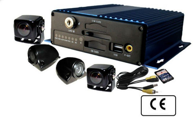 Multi-function Vehicle Security Camera system SD Card Mobile DVR 4CH H.264